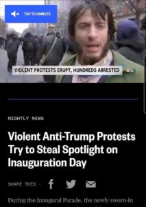 Trum Inauguration Violence